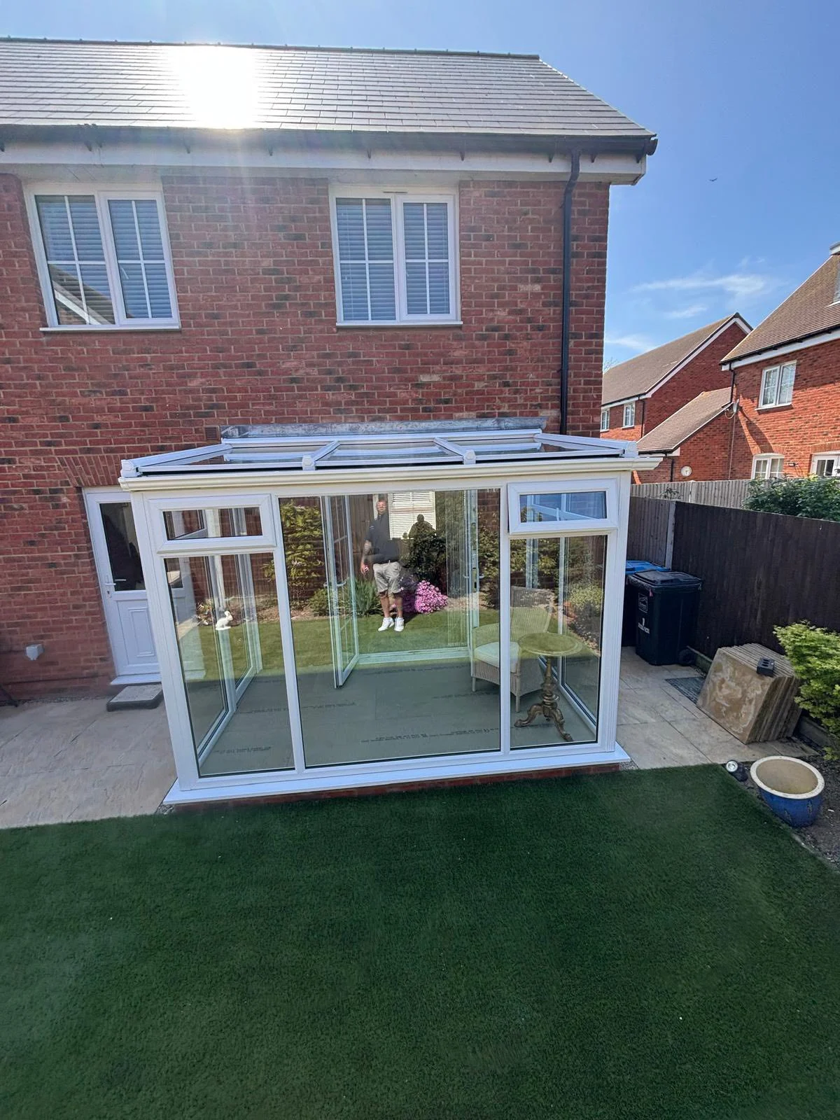 Glass conservatory roof in Thanet
