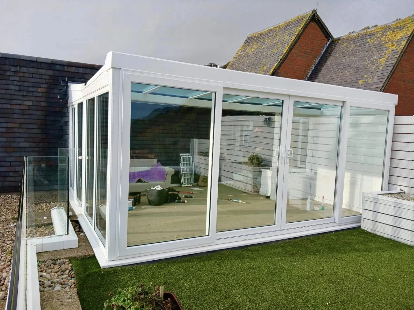 Garden room installation in Ramsgate